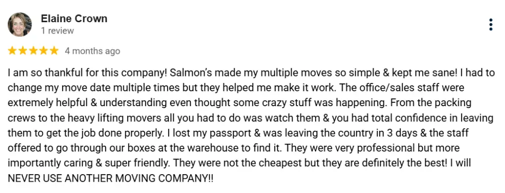 t6 - Salmon's Moving & Storage